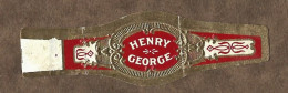 Bague De Cigare   Ancienne  1870 - 1920 -  Tabac  -  Henry George - Bagues De Cigares