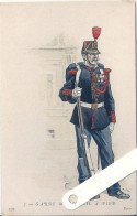 Illustrateur Kauffmann Paul, Militaria, Uniformes,  7 Garde Municipal à Pied, Edition L'H - Kauffmann, Paul