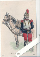 Illustrateur Kauffmann Paul, Militaria, Uniformes,  12 Cuirassier, Cheval, Edition L'H - Kauffmann, Paul