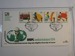 DG15  NEDERLAND     BELLE CARTE   FOOT 1974 +AFF.  INTERESSANT+++ - Lettres & Documents