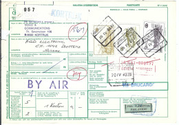 BELGIQUE  Ca.1983: Bulletin D'Expédition De COURTRAI Pour BOTTENS (VD, Suisse), CAD D'arrivée Au Dos - Lettres & Documents