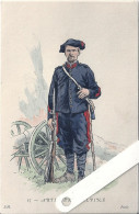 Illustrateur Kauffmann Paul, Militaria, Uniformes,  17 Artillerie Alpine, Edition L'H - Kauffmann, Paul