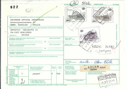 BELGIQUE  Ca.1983: Bulletin D'Expédition De KAPELLEN Pour EPALINGES (VD, Suisse), CAD D'arrivée Au Dos - Briefe U. Dokumente