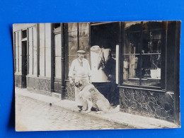 Carte Photo , Compiègne , Monsieur Bredin Boucherie Chevaline , Rue Jeanne D'arc , Rare - Compiegne