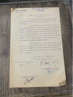 Procès Verbal De Remise De Charge Du Transport Hôpital « Bien-Hoa » 1923 Toulon - Barcos