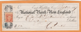 United States Old Check Cheques - Assegni & Assegni Di Viaggio