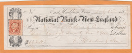 United States Old Check Cheques - Schecks  Und Reiseschecks