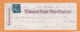 United States Old Check Cheques - Chèques & Chèques De Voyage