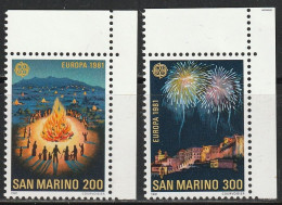 SAINT MARIN     Europa 1981   N° Y&T  1024 Et 1025  ** - Neufs