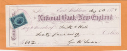 United States Old Check Cheques - Cheques & Traverler's Cheques