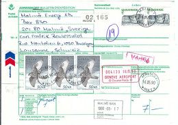 SUEDE  Ca.1990: Bulletin D'Expédition De MALMO Pour BUSSIGNY (VD, Suisse) - Briefe U. Dokumente