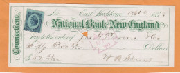 United States Old Check Cheques - Cheques & Traveler's Cheques