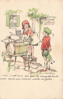 ILLUSTRATION - C'est Moi Qui Fais La Vaisselle - Garçon Regardant Son Amie Faisant La Vaisselle - Carte Postale Ancienne - Sin Clasificación