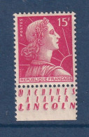 France - YT N° 1011a ** - Neuf Sans Charnière - 1955 à 1959 - Nuovi