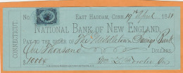 United States Old Check Cheques - Cheques & Traverler's Cheques