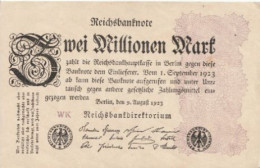 ZWEI MILLIONEN MARK  Aout 1923 - 2 Miljoen Mark