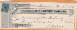 United States Old Check Cheques - Chèques & Chèques De Voyage