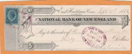 United States Old Check Cheques - Cheques & Traverler's Cheques