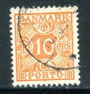 DANEMARK- Timbre Taxe Y&T N°30- Oblitéré - Portomarken