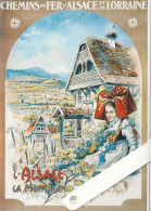 Illustrateur Kauffmann Paul, Alsace La Montagne, Chemins De Fer D'Alsace Et De Lorraine - Kauffmann, Paul