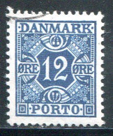 DANEMARK- Timbre Taxe Y&T N°30A- Oblitéré - Postage Due