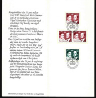 SVERIGE MINNESFRIMARKEN CARL XVI GUSTAF SILVIA SOMMERLATH 1976 COMMEMORATIVE STAMPS ROYAL WEDDING SONDERBRIEFMARKEN - Lettres & Documents