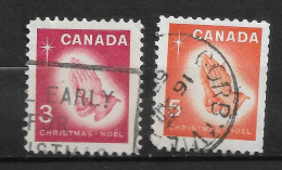 CANADA  N°   375/76  " NOËL " - Usati