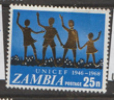 Zambia  1968  SG  144  UNICEF  Mounted Mint - Zambia (1965-...)