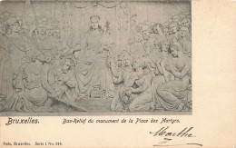 BELGIQUE - Bruxelles - Bas Relief Du Monument De La Place Des Martyrs - Carte Postale Ancienne - Autres & Non Classés