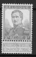 Timbre - Belgique - 1912 - COB 117**MNH - Cote 50 - 1912 Pellens