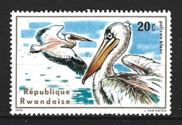 RWANDA. N°635 De 1975. Pélican. - Pelicans