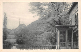 25 - SAINT-HIPPOLYTE - Restaurant Du Doubs Avec Terrasses - Saint Hippolyte