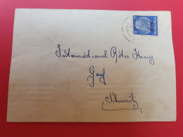 Enveloppe De Jungholtz Pour La Croix Rouge De Genève En 1941 Avec Contrôle Allemand - J 263 - Cartas & Documentos