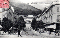 MONACO -- MONTE CARLO --  CPA  -- Avenue De La Gare - La Condamine