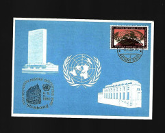 ADMINISTRATION POSTALE NATIONS UNIES 1980 STRASBOURG UNITED NATIONS UNIES - Gemeinschaftsausgaben New York/Genf/Wien