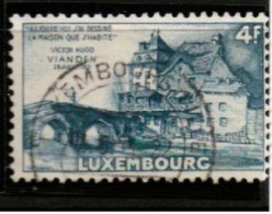 LUXEMBURG,LUXEMBOURG 1953 ,MI 513, YV 472, FREIMARKE: ANSICHTEN,  VICTOR HUGO, GESTEMPELT, OBLITERE - Used Stamps