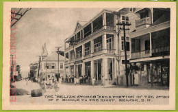 Af2544 - BELIZE - VINTAGE POSTCARD - Belize Stores - Honduras