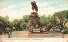 ETATS-UNIS - Washington Monument - Fairmount - Park - Philadelphia - Carte Postale Ancienne - Autres & Non Classés