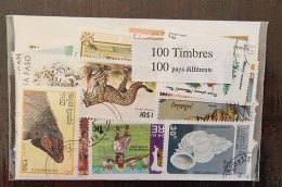 100 TIMBRES 100 PAYS: Lot De 100 Timbres Poste Tous Différents. Satisfaction Assurée - Timbres Sur Timbres