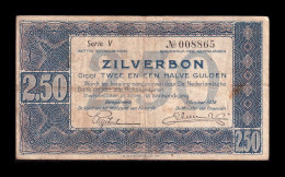 Holanda Netherlands 2,50 Gulden 1938 Pick 62 Serie V Bc F - 2 1/2 Florín Holandés (gulden)