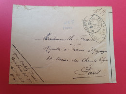 Enveloppe En Fm Du Sp 105 Pour Paris En 1940 Avec Contrôle UA7 - J 287 - Guerra Del 1939-45