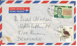 Sri Lanka Air Mail Cover Sent To Denmark 28-2-1985 - Sri Lanka (Ceylan) (1948-...)