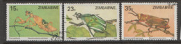 Zimbabwe  1988  SG 724-6  Insects  Fine Used - Zimbabwe (1980-...)