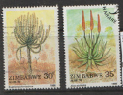 Zimbabwe  1988  SG 737-8 Aloes   Fine Used - Zimbabwe (1980-...)