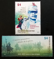 Argentina 2013 San Lorenzo Battle, Cabral Sergeant Complete Set MNH - Nuovi