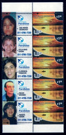 Argentina 2010 UP Permanent Complete Set Missing People MNH Strip - Unused Stamps