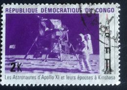 République Démocratique Du Congo - C3/37 - 1970 - (°)used - Michel 396 - De Astronauten Van Apollo 11 - Gebraucht
