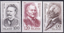 ISLANDIA PERSONAJES 1979 Yv 500/2 MNH - Neufs