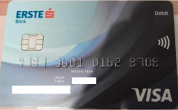 HUNGARY - CREDIT CARD - ERSTE BANK - VISA - Tarjetas De Crédito (caducidad Min 10 Años)