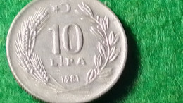 TÜRKİYE 1981--(NİKEL)        10   KURUŞ - Turquie